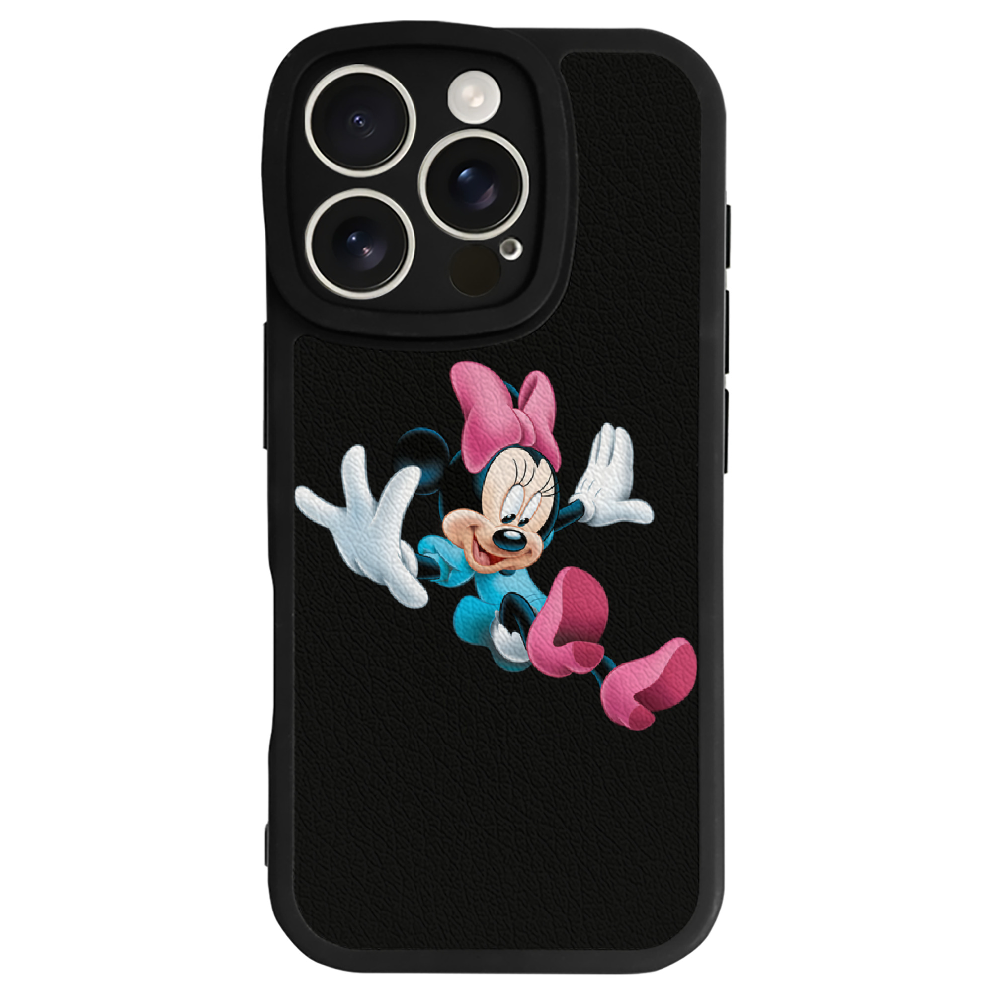 （画像用） ミッキーマウス Mickey Mouse 【iPhone 16シリーズ対応】シリコンスマホケース（レザー調） 材質：シリコン
